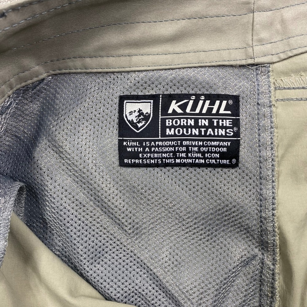 Kuhl Mens Renegade Shorts Khaki Dark Tan Cargo Size 35 - Picture 8 of 10